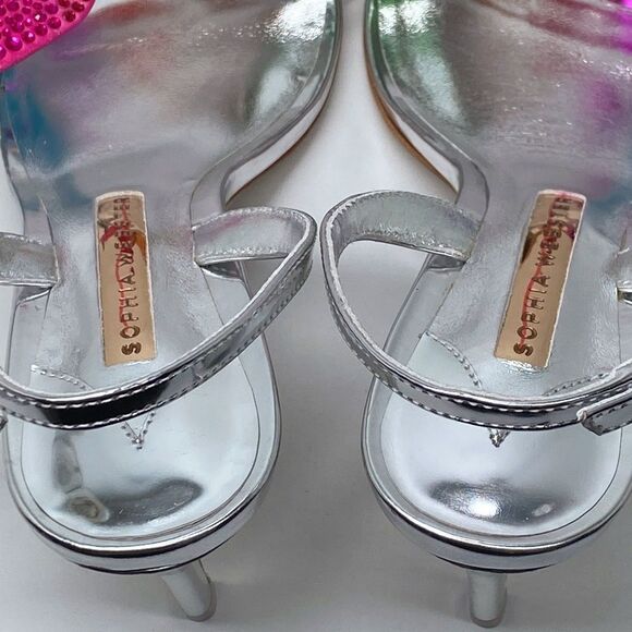 Sophia Webster Vanessa Embellished Butterfly Slingback Sandals size 38 - Picture 8 of 13